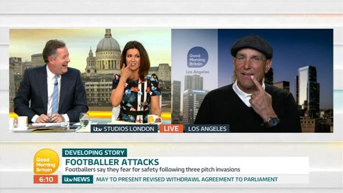 Vinnie Jones, Piers Morgan, and Susanna Reid in Good Morning Britain: Episode dated 11 March 2019 (2019)