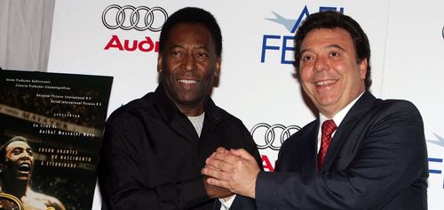 Anibal Massaini Neto and Pelé at an event for Pele Forever (2004)