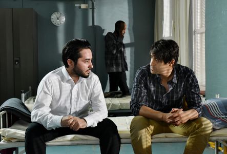 Simon Al-Bazoon and Sherwan Haji in The Other Side of Hope (2017)