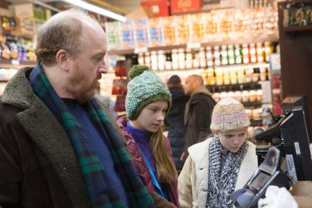 Louis C.K., Ursula Parker, and Hadley Delany in Louie (2010)