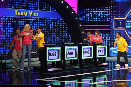 Jhong Hilario, Vhong Navarro, Amy Perez, Ogie Alcasid, Jugs Jugueta, and Vice Ganda in Family Feud Philippines (2022)