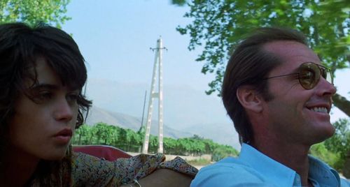 Jack Nicholson and Maria Schneider in The Passenger (1975)