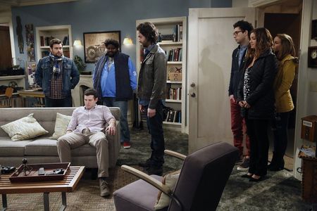 Chris D'Elia, Bianca Kajlich, Bridgit Mendler, David Fynn, Ron Funches, Brent Morin, and Rick Glassman in Undateable (20