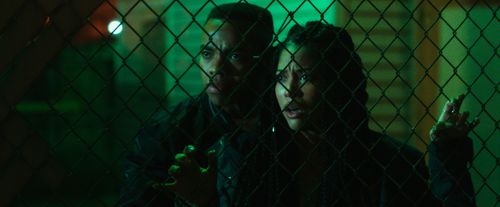 Joivan Wade and Lex Scott Davis in The First Purge (2018)