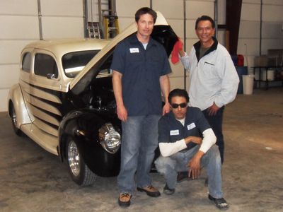 With Wes Studi and Noah Watts on set in Vici, Oklahoma shooting The Dome of Heaven