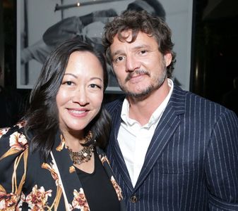 Grace Rowe and Pedro Pascal at Unbearable Weight Of Massive Talent Premiere