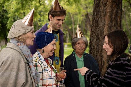 Teri Tordai, Dorottya Udvaros, Attila Lestyán, and Márta Martin in Cicaverzum (2023)