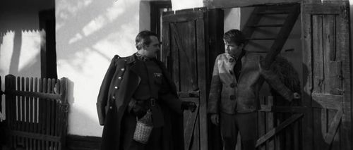 András Kozák and Zoltán Latinovits in Silence and Cry (1968)