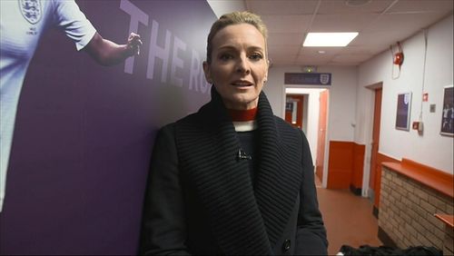 Gabby Logan in Women's International Football: World Cup 2019 Warm Up: England vs. Spain (2019)