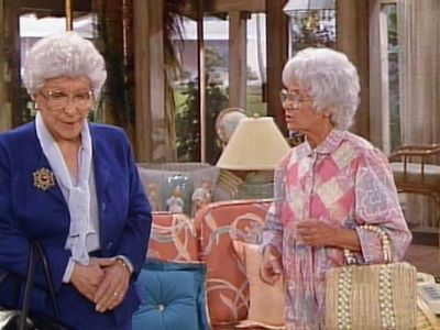 Estelle Getty and Nancy Walker in The Golden Girls (1985)