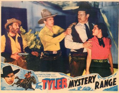 Richard Alexander, Jerry Bergh, Milburn Morante, and Tom Tyler in Mystery Range (1937)