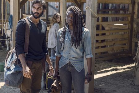 Danai Gurira, Nadia Hilker, and Avi Nash in The Walking Dead (2010)