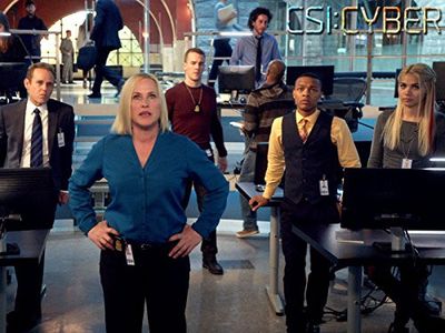 Patricia Arquette, Peter MacNicol, James Van Der Beek, Shad Moss, and Hayley Kiyoko in CSI: Cyber (2015)