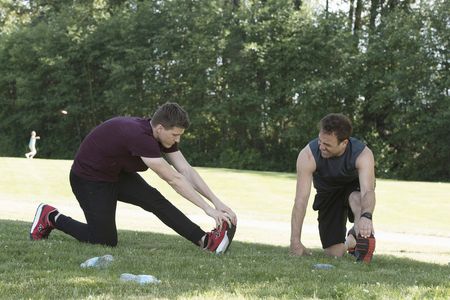 Paul Adelstein and Patrick Heusinger in Girlfriends' Guide to Divorce (2014)