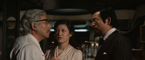 Tomoko Ai, Akihiko Hirata, and Tôru Ibuki in Terror of Mechagodzilla (1975)