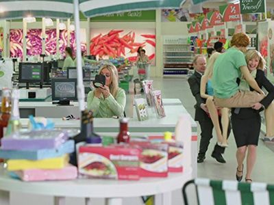 Jane Horrocks, Jason Watkins, and Faye McKeever in Trollied (2011)