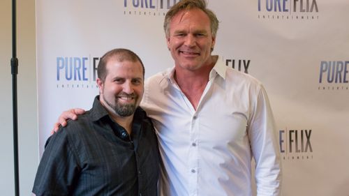 Gabriel Sabloff and Brian Bosworth, co-star of 