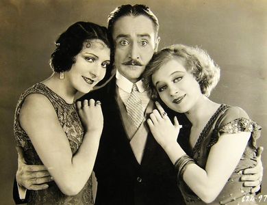 Arlette Marchal, Adolphe Menjou, and Greta Nissen in Blonde or Brunette (1927)