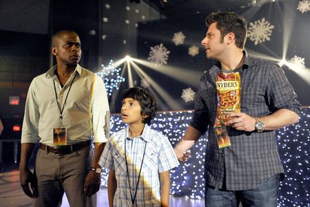 Dulé Hill, James Roday Rodriguez, and Jamani in Psych (2006)