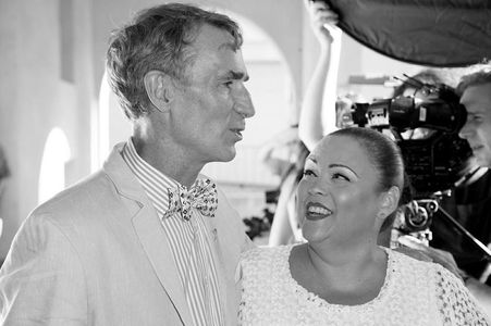 on the red carpet with Bill Nye