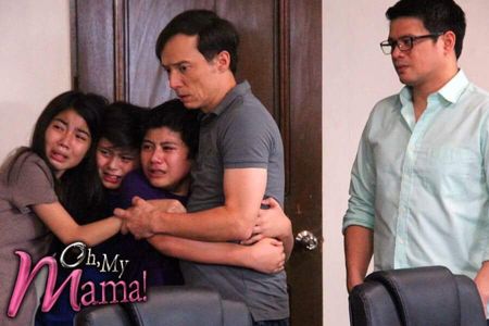 Jeffrey Quizon, Yul Servo, Jhiz Deocareza, Therese Malvar, and Bryce Eusebio in Oh, My Mama! (2016)