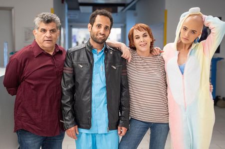 Yigal Adika, Orly Silbersatz, Lihi Kornowski, and Ori Atia in Who Died? (2021)