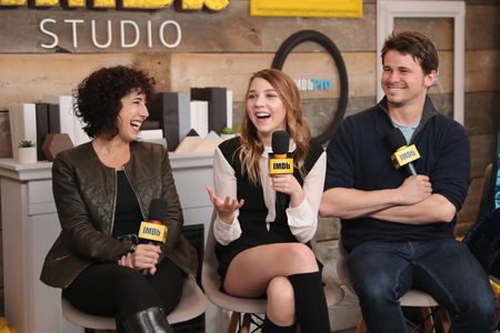 Jason Ritter, Jennifer Fox, and Isabelle Nélisse at an event for The Tale (2018)