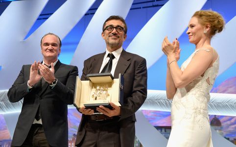 Quentin Tarantino, Uma Thurman, and Nuri Bilge Ceylan at an event for Winter Sleep (2014)