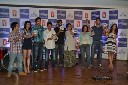 Saba Azad, Tara D'Souza, Saqib Saleem, Nishant Dahiya, and Prabal Panjabi at an event for Mujhse Fraaandship Karoge (201