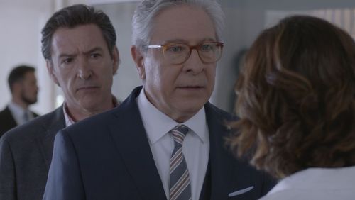 Lydia Bosch, Ginés García Millán, and Juan Meseguer in La verdad (2018)