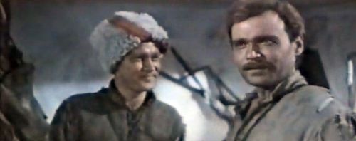 Nikolai Alekseyev and Vladimir Ivashov in Zheleznyy potok (1967)