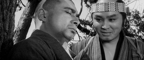 Shintarô Katsu and Michirô Minami in The Tale of Zatoichi (1962)