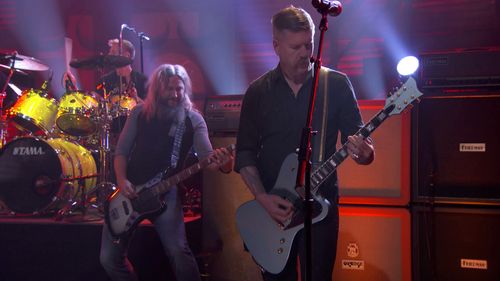 Mastodon, Brann Dailor, Bill Kelliher, and Troy Sanders in Conan (2010)