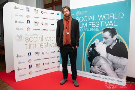 Gabriele Fabbro at the Social World Film Festival 2020 award ceremony.