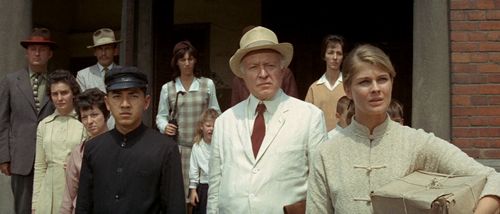 Candice Bergen, Paul Chun, and Larry Gates in The Sand Pebbles (1966)