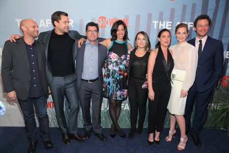 Joshua Jackson, Maura Tierney, Hagai Levi, Jeffrey Reiner, Dominic West, Ruth Wilson, Esther Perel, and Sarah Treem at a