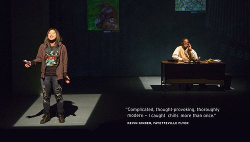 Monique Kim as Orangutan in Water by the Spoonful at TheatreSquared