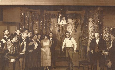 George Bancroft, Hank Bell, Frank Coffyn, Jane Keckley, Lucien Littlefield, Doris May, and Tom Mix in The Deadwood Coach