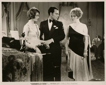 Myrna Loy, Gladys Brockwell, and William Collier Jr. in Hardboiled Rose (1929)