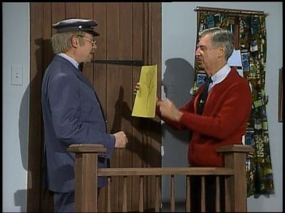 David Newell and Fred Rogers in Mister Rogers' Neighborhood (1968)