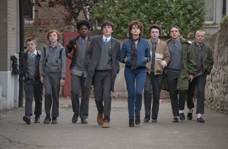 Lucy Boynton, Ian Kenny, Karl Rice, Ferdia Walsh-Peelo, Mark McKenna, Ben Carolan, Percy Chamburuka, and Conor Hamilton 