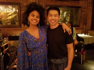 Zadie Beetz and I.