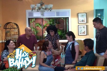 AiAi Delas Alas, Vic Sotto, Wally Bayola, Jose Manalo, Marnie Lapus, Marlann Flores, and Angel Satsumi in Hay, bahay! (2