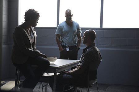 Shemar Moore, Aisha Tyler, and Kurt Scholler in Criminal Minds (2005)