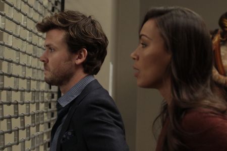 Ilfenesh Hadera and Jack Cutmore-Scott in Deception (2018)