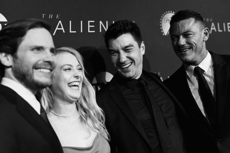 Daniel Brühl, Dakota Fanning, Jakob Verbruggen, and Luke Evans at an event for The Alienist (2018)