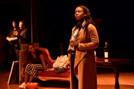 Winnie Mzembe portrays the character Chloe at Australia's inaugural Diversity Showcase held in Sydney in the theatrical 