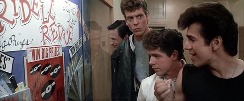 Christopher McDonald, Peter Frechette, Leif Green, and Adrian Zmed in Grease 2 (1982)