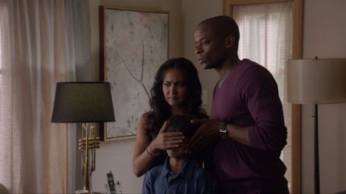 Dulé Hill, Parminder Nagra, and Jamani in Psych (2006)