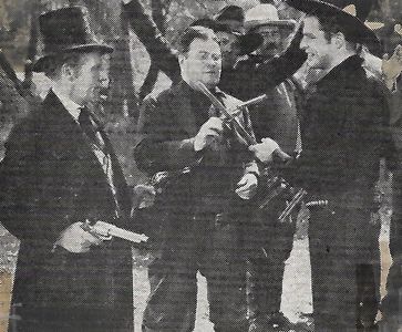 Buster Crabbe, Raymond Hatton, and Herbert Heywood in The Arizona Raiders (1936)